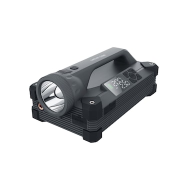 Green Lion JX66 Jump Starter, 24000mAh Capacity, 5V/3A to 20V/3.25A Type-C Output, 2000lm Brightness, 150 PSI Pump Pressure, 88.8W Power, USB-A Output, Digital Display, Gray
