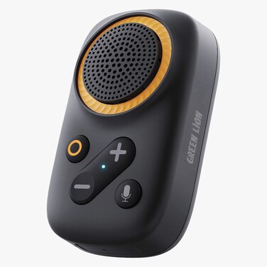 سماعة بورتابل جرين لايون بولس القابلة للارتداء، بلوتوث، بطارية 600 مللي أمبير، طاقة 3 واط، مساعد صوتي، مغناطيس مزدوج، مقاومة للماء IPX5، مكبر صوت 32 مم، 8 ساعات تشغيل، شحن من نوع C - أسود
