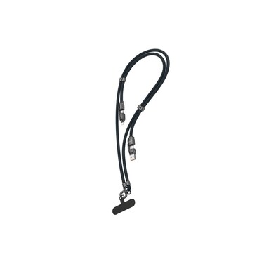 كابل جرين لايون المضفر 4 في 1 بطول 1.5 متر، شحن سريع USB-C إلى USB-C بقوة 240 واط، USB-C و USB-A إلى رأس لايتنينج و USB-C، نقل بيانات بسرعة 480 ميجابت/ث، تصميم متين وخالي من التشابك – أزرق
