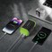 Green Lion Trave-X Power Bank, durable PC material, 10000mAh battery capacity, foldable AC plug, fast charging, compact and portable design for efficient travel power - Olive Green
