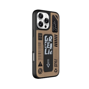 Green Lion Grip Pro MagSafe Case for iPhone 16 Pro/Pro Max, Foldable Leather Grip, 3800gs Magnetic Force, Drop Protection, Shock Absorption, Anti-Scratch (Desert Titanium)
