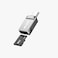 Green Lion SD Card Reader USB C to Micro SD with Zinc Alloy Shell, 480Mbps Transfer Speed, Wide Compatibility, Type-C Interface, Plug and Play, Silver
