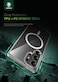 Green Lion Crystal Clear Case Compatible with MagSafe, Featuring Hybrid PC Technology, Anti-Slip Grip, Shock-Absorbent Design, Durable Magnets, and Scratch-Resistant Edges (Clear, S25)