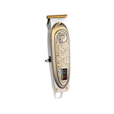 Green Lion Gentleman Hair Trimmer, 6500 RPM Motor, 1200mAh Battery, 3 Hours Working Time, 1-4mm Comb Sizes, Type-C Charging, Blade Oil Reminder, LED Display, Gold
