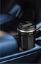 Green Lion Vacuum Mug 380mL Capacity Double Wall Vacuum Insulation Hot and Cold Retention 4 to 6 Hours Food Grade Stainless Steel 304 Inner and 201 Outer Bottle Carrier Strap Black