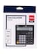 Dual Power Digital Calculator – Compact Black 8-Digit Display for Home or Office