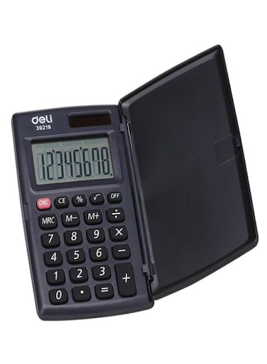 Basic Packet Calculator &ndash; Black &ndash; Compact &amp; Portable Design