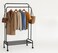 Heavy-Duty Clothes Drying Stand with Wheels &acirc;&euro;&ldquo; Double Rod Garment Rack &amp; Hanger Stand   Portable Laundry Organizer with Storage Shelf, Free-Standing Foldable Clothes Rack &acirc;&euro;&ldquo; Assorted Black/White