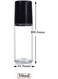 30ml Essential Oil Roller Bottles,Empty Refillable Clear Glass Roll-on Bottles Perfume Roller Bottles with plastic Roller Balls and Black Lids