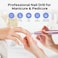 COSLUS C40 Nail Drill Machine Electric: Professional Manicure &amp; Pedicure Tools for Acrylic Gel Dip Powder Nails, Comapct Nail Polishing Set with Bits &amp; Sanding Bands, Home Salon Use, Purple