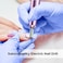COSLUS C40 Nail Drill Machine Electric: Professional Manicure &amp; Pedicure Tools for Acrylic Gel Dip Powder Nails, Comapct Nail Polishing Set with Bits &amp; Sanding Bands, Home Salon Use, Purple