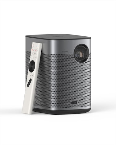 XGIMI Halo+ Gtv 1080P Portable Projector, Google TV With Licensed Netflix, 700 Iso Lumens, 2 X 5W Harman Kardon, Auto Focus, Isa, Wi-Fi, 200&rdquo; Screen, Built-In Battery With 2.5 Hours Playtime