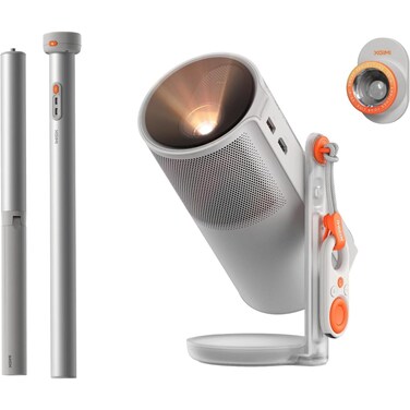 XGIMI MOGO 4 BUNDLE SET  Full HD Portable Projector + PowerBase Stand + 1x Filter, 540 ANSI Lumens, 360&deg; Built-in Stand, 5Hrs Movie Time, 2x 6W Harman/Kardon Speakers, Google TV, for Home/Work/Camping