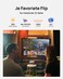 XGIMI Elfin Flip Plus Portable Projector, Google TV with Licensed Netflix, 500 ISO Lumens, 1080P Resolution Home Projector, Build-in Adjustable Stand, Lightweight and Compact Design, Screen Adaption