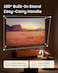 XGIMI Vibe One  Portable Smart Projector (Battery Powered), 1080p Full HD, JBL Speakers, Google TV with Netflix, Auto Focus, 160&deg; Adjustable Stand, Built-In Battery, Customizable Design