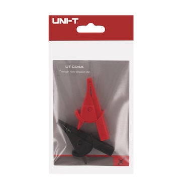 Insulated Alligator Clips with Banana Jack, Length: 75mm, Opening: 27mm, 600V 10A