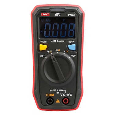 Terminator Digital Multimeter AC/DC Voltage Resistance Temp Continuity NCV EBTN Display, Designed for Home Use
