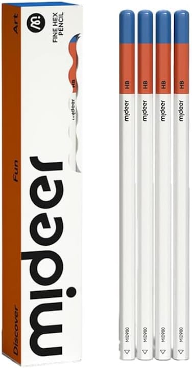 Mideer - Fine Hex HB Pencils &ndash; Pack of 12