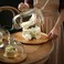 Glass Cake Dome with Bamboo Base