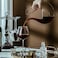 U Shape Wine Decanter - Hand Blown, Lead-Free Crystal Glass Decanter (1.2L)