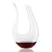 U Shape Wine Decanter - Hand Blown, Lead-Free Crystal Glass Decanter (1.2L)
