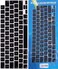 EU/UK Layout English Language Silicone Keyboard Cover Compatible with MacBook New Air 13.6" &amp; 15.3" M3/M2 &amp; MacBook New Pro 14.2" &amp; 16.2" M4/M3/M2/M1 Release 2024/2023/2022/2021" Black