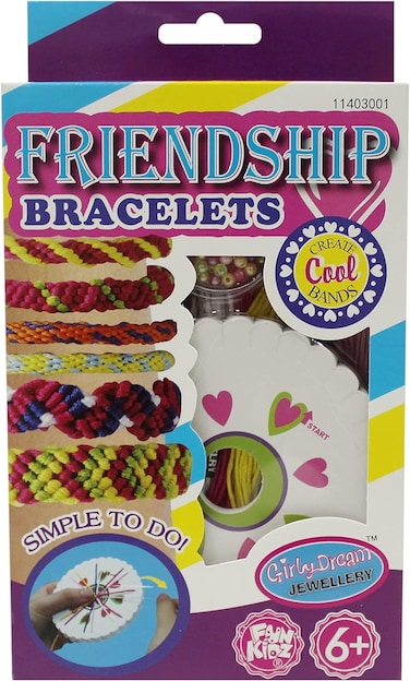 Friendship Bracelets Kit, Kids Bracelet, DIY Craft
