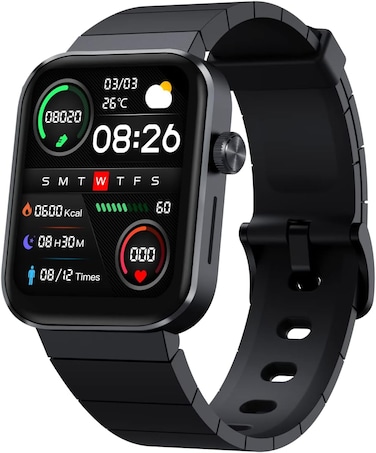 Mibro T1 Smart Watch Bluetooth Call Watch With 1.6-inch AMOLED HD Display Health Tracking &amp; 20 Sport Modes 2 ATM Waterproof Bluetooth 5.0 - Black, Normal