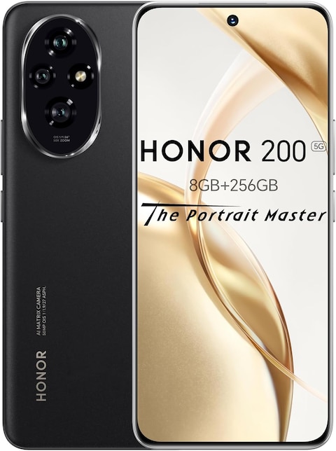 HONOR 200 5G Dual SIM 8GB RAM 256GB ROM -  Black
