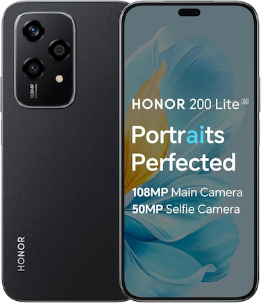Honor 200 lite 5G Dual SIM 12GB RAM 256GB RAM - Midnight black