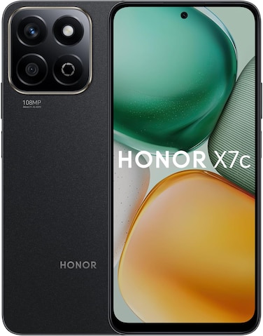 Honor X7c Dual SIM, 16GB (8+8) RAM, 256GB, 4G, Midnight Black - Middle East Version