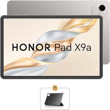 هونر باد X9a، رام 8 جيجابايت، سعة 128 جيجابايت، واي فاي، رمادي - إصدار 2025 (شاشة 11.5" 120 هرتز، أندرويد 15، سنابدراجون 685، بطارية 8300 مللي أمبير، شحن سريع بقوة 35 واط، دعم القلم، كفر قابل للطي)