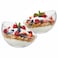 Cuisine Art Soda-Lime Glass 4 Inch Dessert Bowl 500ml Set of 2   Transparent Glass Serving Bowls for Dessert Salad Snacks   Clear Glassware for Home Kitchen &amp; Dining