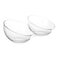 Cuisine Art Soda-Lime Glass 4 Inch Dessert Bowl 500ml Set of 2   Transparent Glass Serving Bowls for Dessert Salad Snacks   Clear Glassware for Home Kitchen &amp; Dining