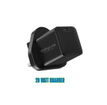 mobigear USB-C Wall GAN Quick Charger Black 20 Watt