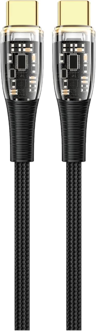 Type C to Type C 100W 2M Cable PD 3.0 Nylon Braided Super Fast Charging Cable, Compatible with 15Pro / 15 Pro Max, Macbook, IPads, Samsung S23+, Huawei P60 &amp; more