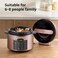 COMFEE&#39; Electric Pressure Cooker 6L, 12-In-1 Multi Cooker With Safety Design, Rice Cooker, Slow Cooker, Saute Pot, Yogurt Maker 1000W, Stainless Steel Pressure Cooker For 6-8 Family