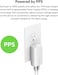 Belkin 37W USB Type C PPS PD Dual Port Wall Phone Charger, Power Delivery 25W USB C Port and 12W USB A Port for Fast Charging Samsung Galaxy S23, Ultra, Plus, Note 20, iPhone 14 Series and More