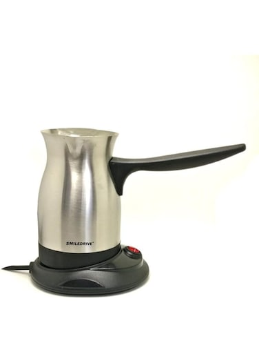E World   Stainless Steel Turkish Electric Machine (300ml/3 Cups)