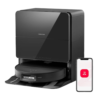 Roborock S9 MaxV Ultra with 22,000Pa Suction Power, Self-Washing 80&deg;C Mop, VibraRise 4.0, Reactive AI 3.0 Navigation, Smart Voice Control Black (S8 MaxV Ultra Upgraded Version)