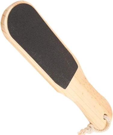 Wooden Foot File Double-Sided Callus Remover for Heels &amp; Dead Skin  Natural Wooden Pedicure File  Manual Foot Rasp Exfoliator for Smooth Feet (1PC)
