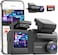 DDPAI Dash Cam Front and Rear 4K+1080P Dashcam for car, Included 64GB Card, Built-in 5G Wi-Fi 6 GPS, 3&#39;&#39; IPS Screen, 48H Parking Mode, Super Night Vision, ADAS, Loop Recording, Z50 Pro