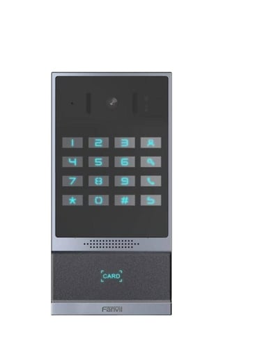 Fanvil I64 SIP Video Door Phone with 2MP Camera, RFID Access, Waterproof &amp; Vandal-Resistant &ndash; Outdoor Intercom System
