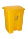 Lacot 45 Ltr Plastic Garbage Bin with Pedal, Step on Waste Bin (Yellow)