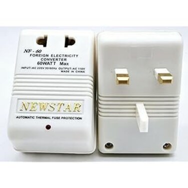 DUAL STEP UP DOWN VOLTAGE POWER CONVERTER 60 WATT 110 TO 220 VOLT OR 220V 110V NEWSTAR