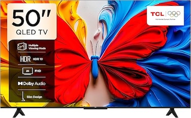TCL Television 50 Inch Smart TV QLED HDR 10 Google TV Dolby Audio Game Mode Multiple Eye Care with Slim Design 50S5K 2025 Model