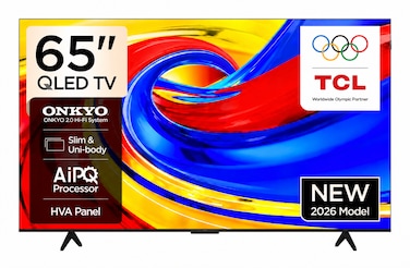 TCL 65 Inch P71L 4K QLED Smart Google TV (2026 Model) TCL 65" QLED Television, AiPQ Processor, TCL AI, Dolby Vision, HDR10+, 93% DCI-P3 Color Gamut, Dolby Audio, Game Master - 65P71L Black