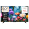 تلفزيون TCL الذكي مقاس 50 بوصة S51K بدقة Full HD وتقنية QLED (موديل 2026)، Google TV، HDR10، نطاق ألوان فائق الاتساع، Dolby Audio، Google Cast، أوضاع مشاهدة متعددة، تصميم معدني بدون حواف - 50S51K أسود