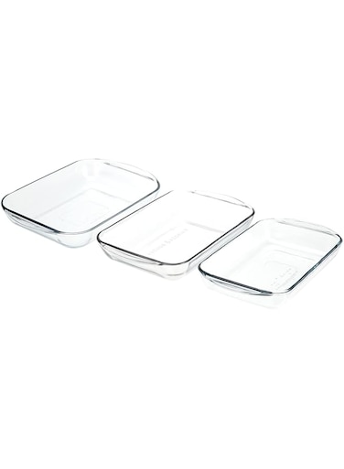 Anchor hocking 3pcs bakeware set - (91079ahg17) (2qtr,3qtr,4qtr.)