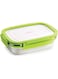 GANESH Solo Junior Stainless Steel Tiffin Lunch Box Container/Dabba with 4 Side Clip Lock Lid for Office &amp; School Use/Food Grade/Air Tight/Easy to Carry/Leak Proof (650 ml, Assorted)